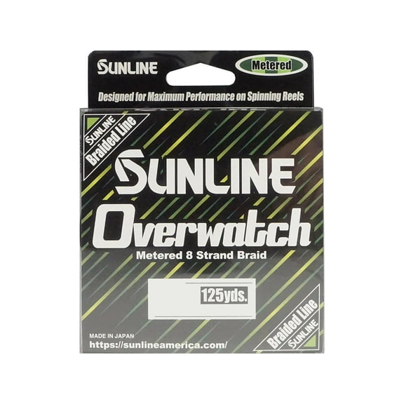Sunline Overwatch Braided Fishing Line 12lb 125yd Green Metered