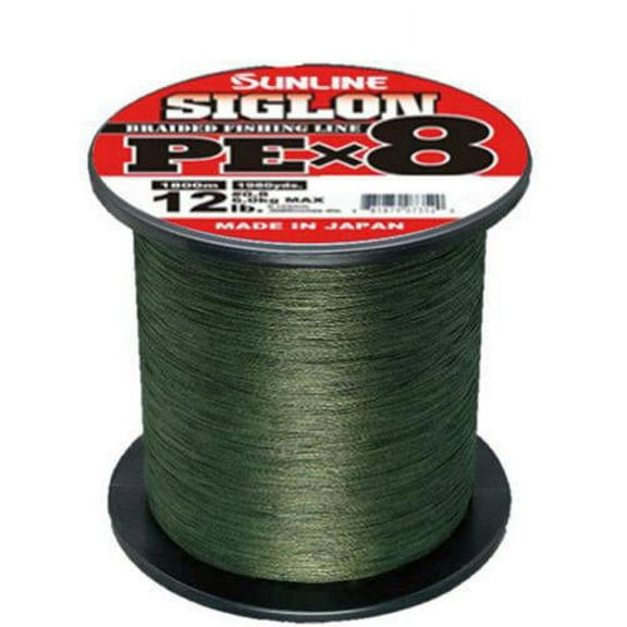 Sunline Siglon PEx8 Dark Green Braid 1980 Yards Braided Fishing Line