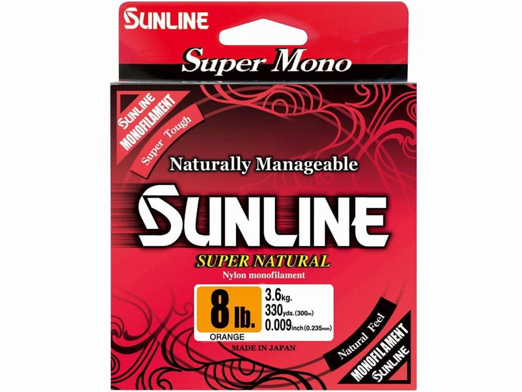 Sunline Super Natural Monofilament Fishing Line 14lb 660yd Orange