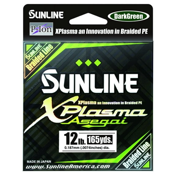 Sunline Xplasma Asegai 8lb 165yd, Dark Green