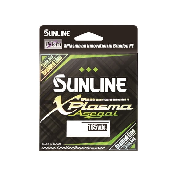 Sunline Xplasma Asegai Braided Fishing Line 30lb 165yd Dark Green