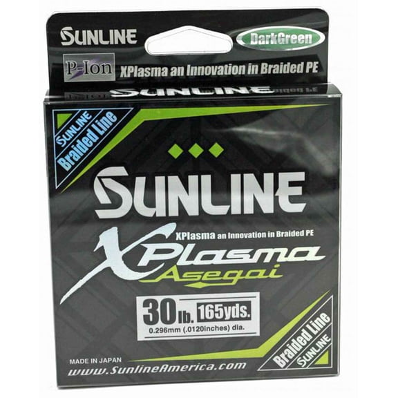 Sunline 63043250 Xplasma Asegai P-Ion 8 Strand PE Braid 30lb 165yd - 63043250