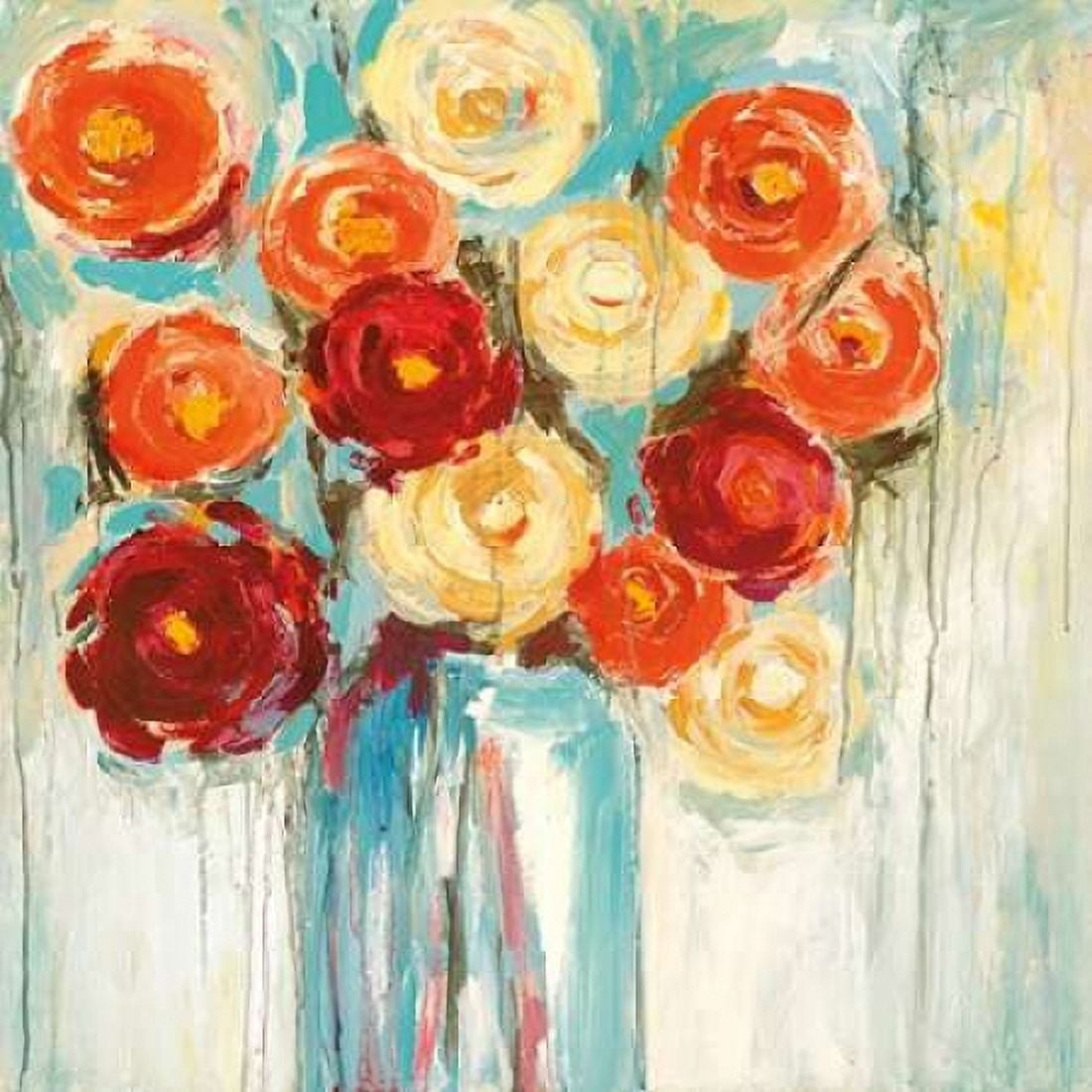 Sunlit Blooms Canvas Art - Wani Pasion (24 x 24)