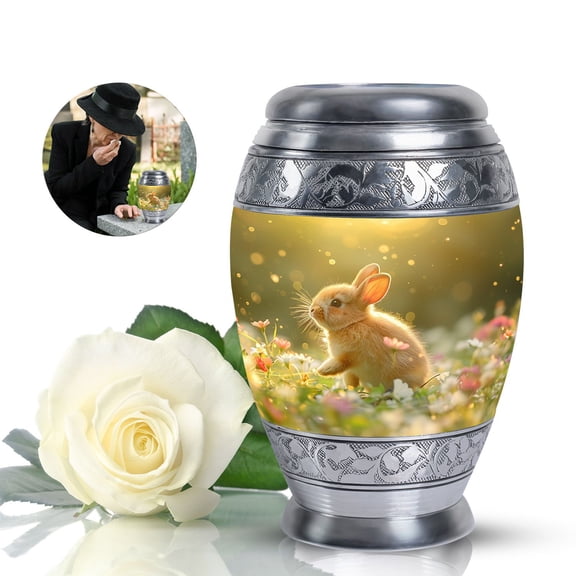 Sunlit Daisy Hopper Keepsake Urns For Ashes Small - Memorial Urns For Human Ashes - Urn For Human Ashes Adult Woman - Cremation Urns For Human Ashes Adult Male (Size -3inch,1pcs)