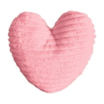 Sunlit Heart Shaped Throw Pillow, Heart Decorative Faux Love Plush Pillow With Soft Textured Surface For Valentines Day, Wedding, Living Room, Bedroom, Room Decor, Cute