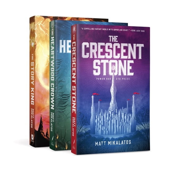 Sunlit Lands The Sunlit Lands Trilogy: The Crescent Stone / The Heartwood Crown / The Story King, (Paperback)