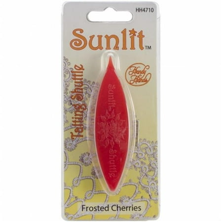 Sunlit Tatting Shuttle W/Pick-Frosted Cherries
