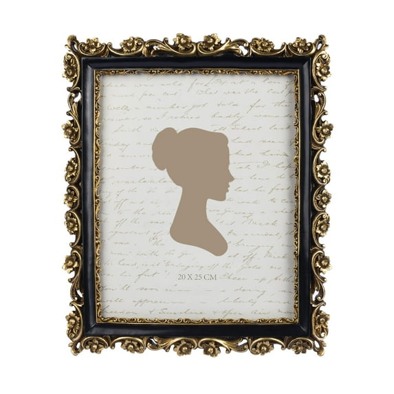 Sunlit Vintage Frame 5x7: Luxury Antique, Glass Front, Table/Wall, Gift Ideas, Gold & Black
