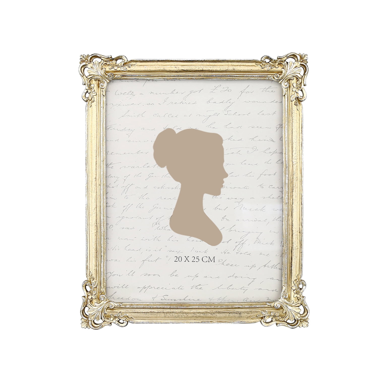Vintage Gold Polyresin 8x10 Rectangular Picture Frame
