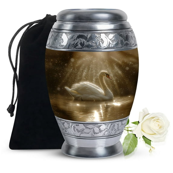 Sunlit Waters Large Urn, Cremation Urns For Adult Man Ashes, Urn For Ashes For Women, Funeral Urns For Human Ashes 10 Inch, Burial Urns For Men Ashes, Urns For Ashes, Memorial Urns For Mom And Dad Ash