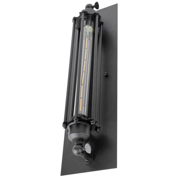 Sunlite 07038 - 1 Light (Medium Screw Base) Iron Rust Plate Sconce Light Fixture (AQF/WTP/IR)