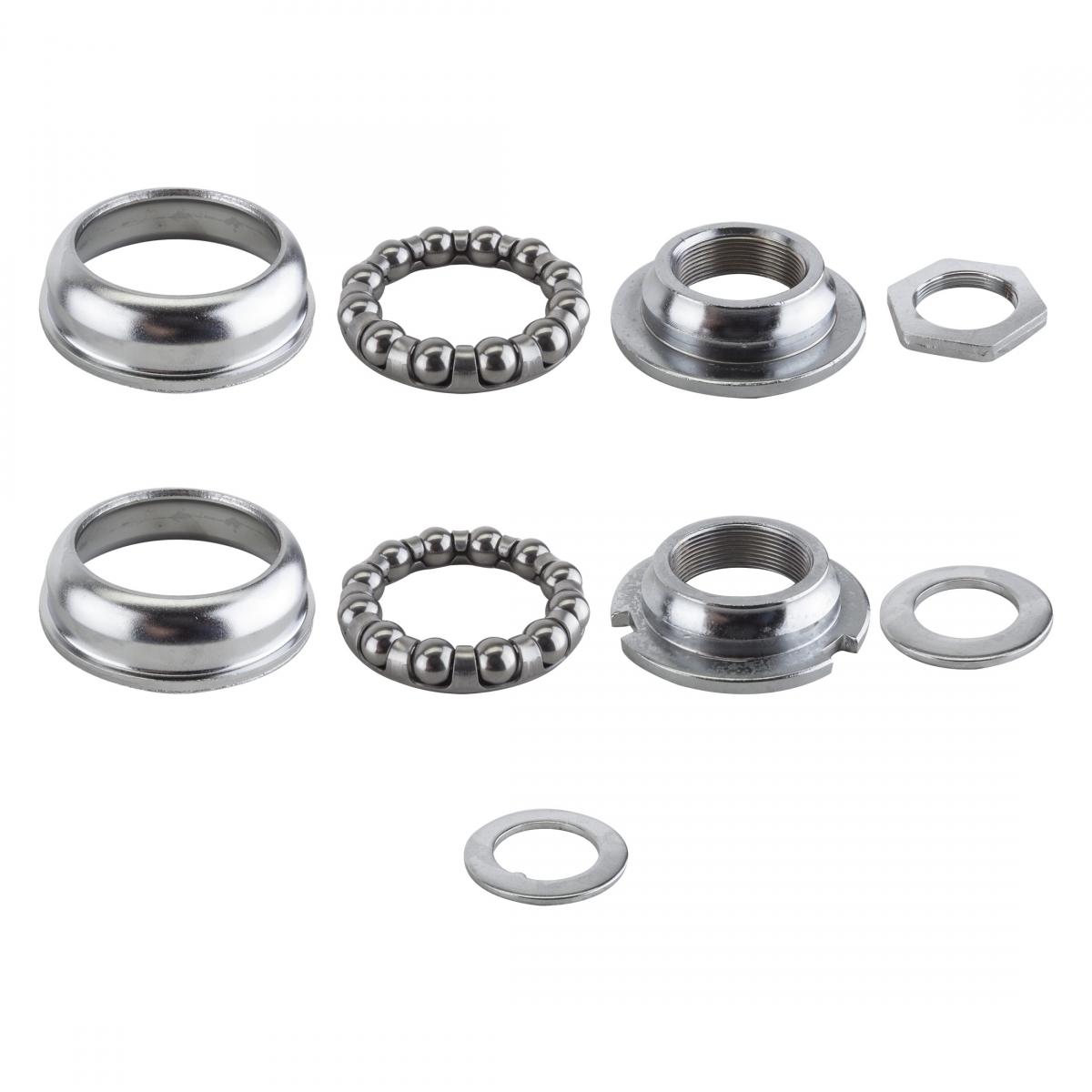 Sunlite 1 Piece 28tpi Silver 68mm Bottom Bracket Cup Set with Bearings