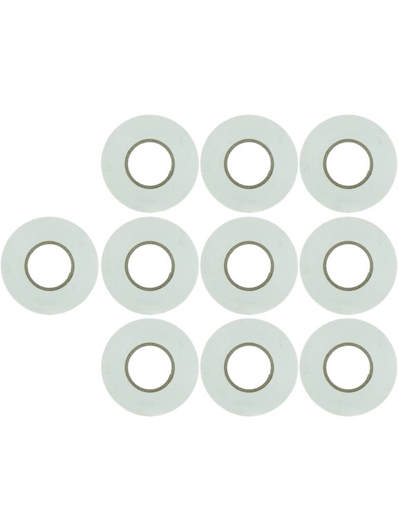 10-Pack PVC Electrical Tape 60 Feet x 0.75 Inches, for Splicing, Protecting, and Insulating Wires, Abrasion Resistant, Flame Retardant, Weatherproof, UL Listed, White, 10 Count