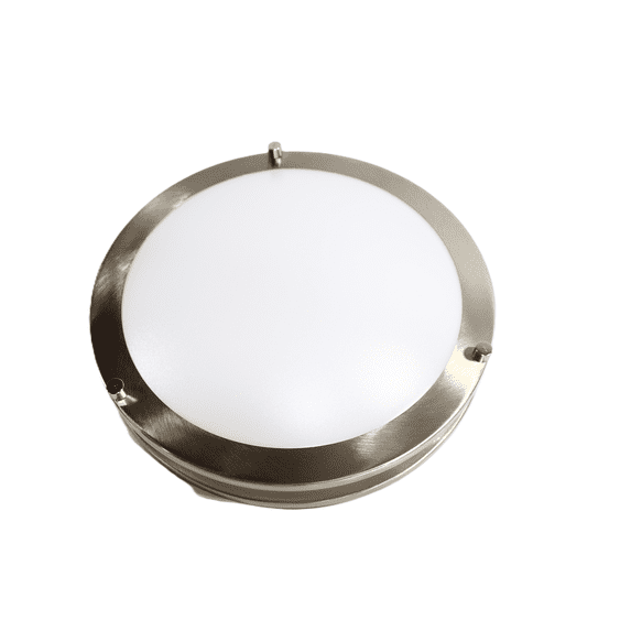 Sunshine Lighting B3137671 Sunlite LED Pendant Double Band Flush Mount Fixture - 15W - 1050 Lumens - 120V - 12 in. - White
