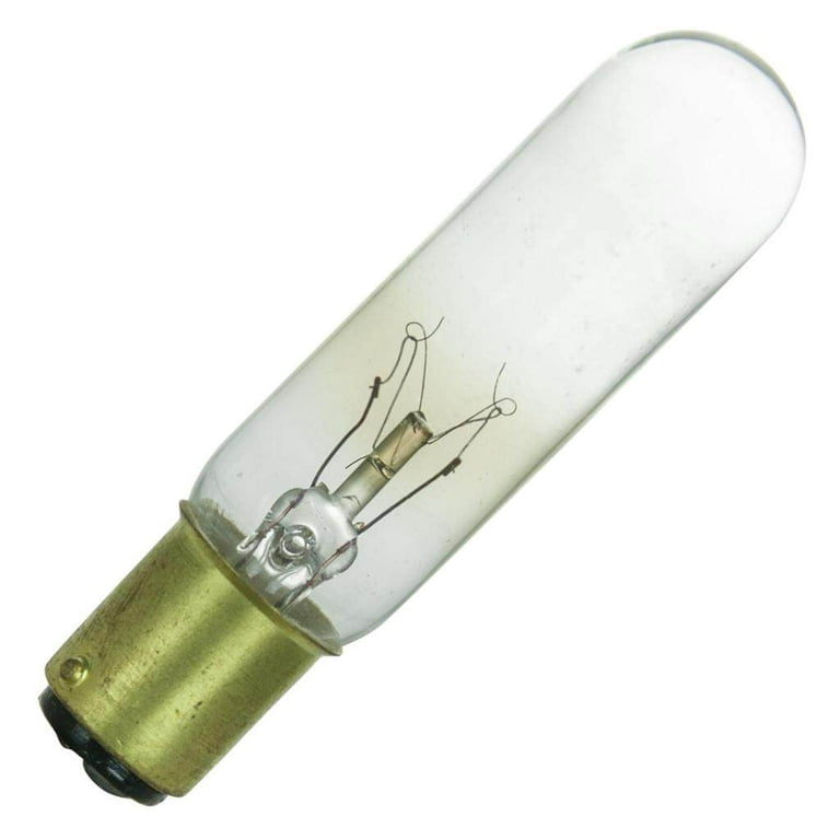 SUNLITE 15w T6 120v Double Contact Base Clear Bulb