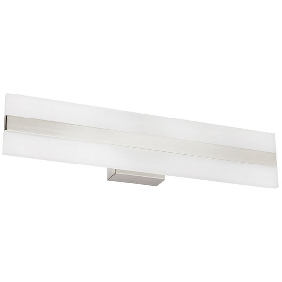 Sunlite 18" 1-Light LED Bar Light Fixture, 20W, 1100 Lumens, Color Temperature Selectable 3000K/ 4000K/ 5000K, Brushed Nickel