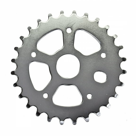 Sunlite 1pc. Chainring 28t 1pc 1/2in x 1/8in Steel Chrome/Silver BMX Bike