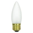 thumbnail image 1 of Sunlite 25 Watt Torpedo Tip Chandelier , Medium Base, Frost, 1 of 2