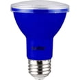 thumbnail image 1 of Sunlite 3w LED PAR20 Blue Colored Recessed E26 Base Floodlight Bulb - 50W Equiv, 1 of 4