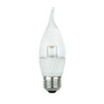 thumbnail image 1 of Sunlite 4.5W 120V Dimmable 3000K Warm White CLEAR E26 Flame LED Light Bulb, 1 of 2