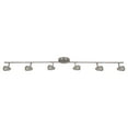 thumbnail image 1 of Sunlite 54-Inch LED Straight Track Light Fixture, GU10 Base, 50 Watts Max, 120 Volts, 6 Head Lights, Brushed Nickel, For Residential & Commercial Use, 1 of 5