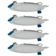 thumbnail image 1 of Sunlite 6-Inch Round 12W Recessed Ultra Slim Dimmable LED Downlight, 850 Lumens (75W Equal), 3000K Warm White, ETL & Energy Star, Kitchens & Living Rooms, Commercial & Residential, White (4-pack), 1 of 3