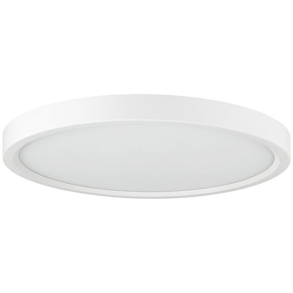 Sunlite 7-Inch LED Round Mini Panel Light Fixture, 12 Watts (100W=), 750 Lumens, 3000K Warm White, 120 Volts, 90 CRI, Dimmable, ETL Listed, White, For Hallways, Living Room & Office Use