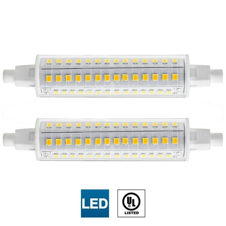 Sunlite 81018-SU LED T8 Double Ended Light Bulb (R7s) 118 MM, 8.5 Watts (60W Halogen Equivalent) 900 Lumen, UL Listed, 2 Pack 30K - Warm White