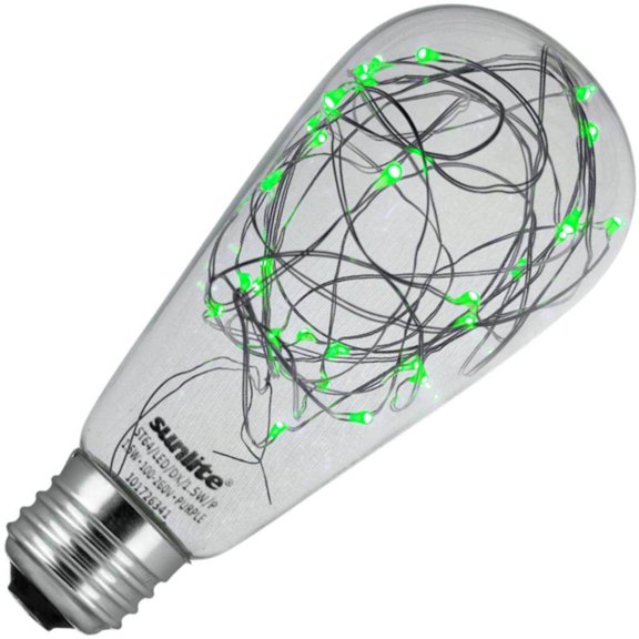 Sunlite 81191 - 1.5 watt 100-260 volt ST64 Medium Screw Base Micro String Light LED Filament