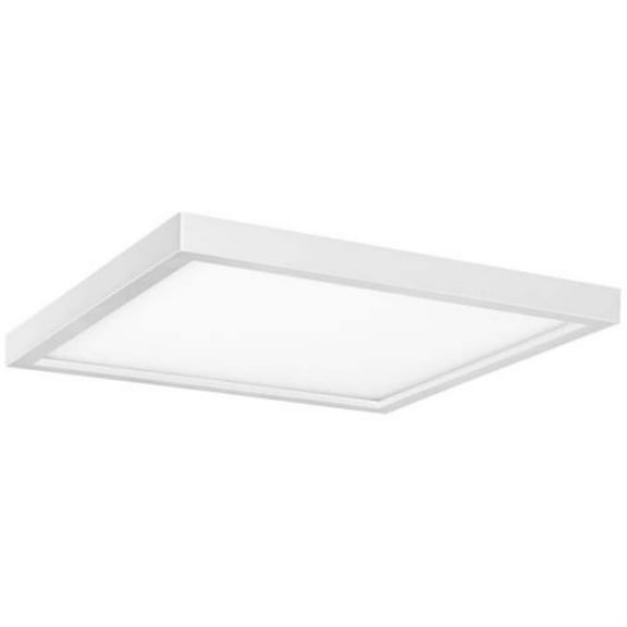 Sunlite 9-in 18w LED Square Mini Panel Light Fixture CCT tunable White Finish