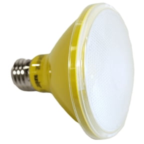 Sunlite 81471 LED PAR30 Short Neck Colored Recessed Bug Light Bulb, 8 watt (75w Equivalent), Medium (E26) Base, Floodlight, ETL Listed, Yellow, 1 pack