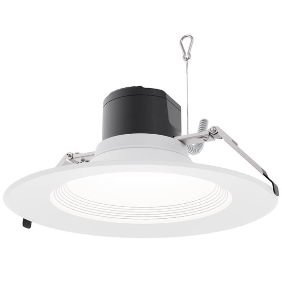 Sunlite 9.5" LED Commercial Recessed Downlight Fixture, Power Selectable 20W/30W/40W, 5000 Lumens, CCT Switch 27K/30K/35K/40K/50K, 90 CRI, Dimmable, Title-24 Compliant, ETL Listed