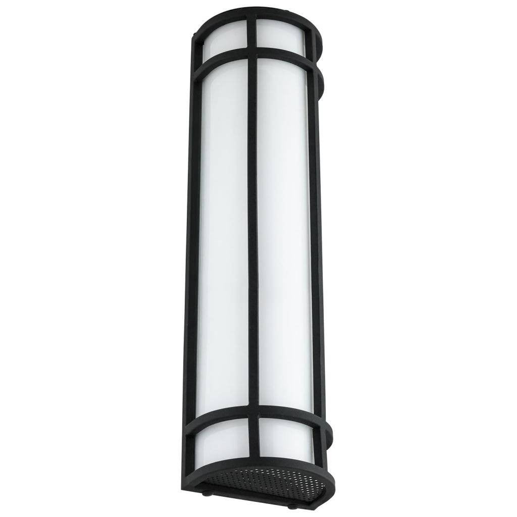 30" Bronze and Black Cylinder LED Outdoor Wall Sconce