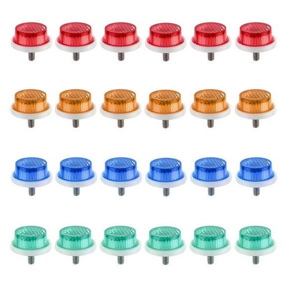 Sunlite Assorted 1in Reflectors with Wing Nut, 24 Count