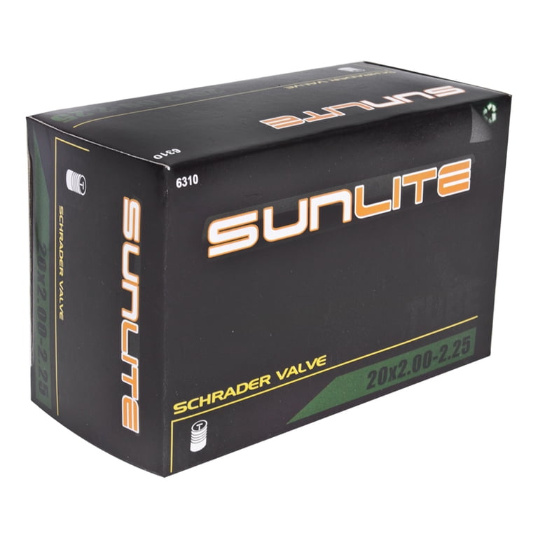 Chambre à Air Vélo Sunlite – 16x1.35 (305x37) – Valve Schrader 32 Mm – Butyle