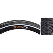 Sunlite Bicycle Baja Tire 26x3.5 Black with White Stripe Wire Bead