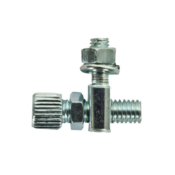 Sunlite Bicycle Brake Barrel Adjuster w/ Lock Nut & Mount - Silver - Individual