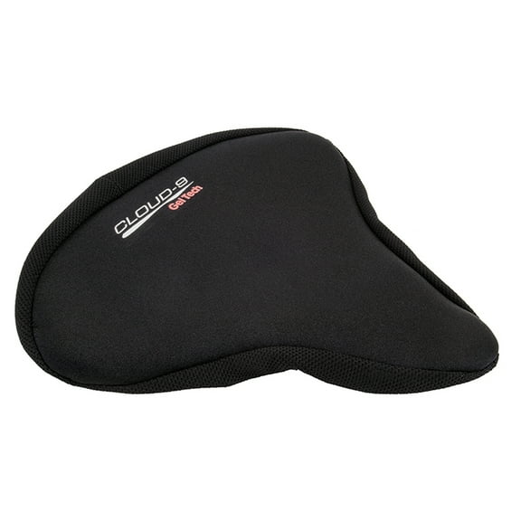 Sunlite Bicycle Deluxe Gel Saddle Cover Black for Cruiser / Exerciser Bike Seat