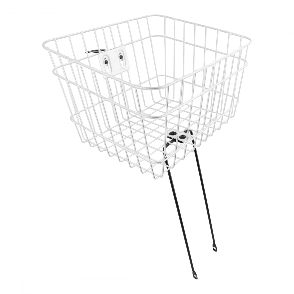 Sunlite Bicycle Front Large Wire Basket White w/ 1" Headset Mount