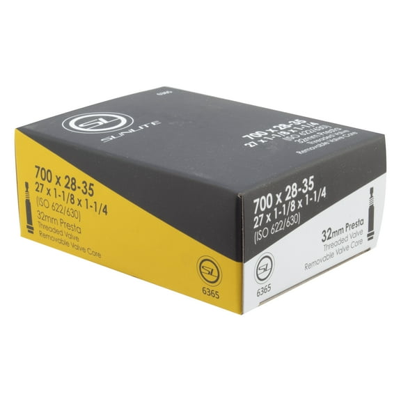 Sunlite Bicycle Inner Tube 700x28-35c Presta 32mm Valve Road Cross Touring Bike