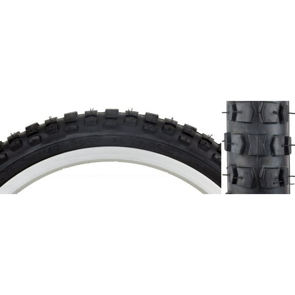 Sunlite Bmx Bicycle Tire 16" x 1.75", Black