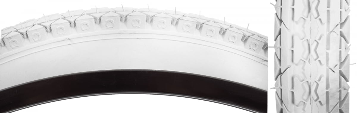 Sunlite CST241 Cruiser Tire 26x2.125 White Wire Clincher 559 ISO Beach MTB