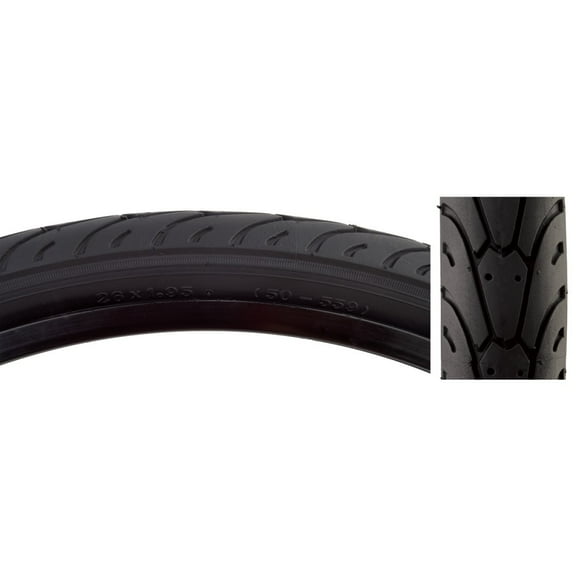 Sunlite City Slick II Tire 26x1.95 Black Folding CB 30TPI Mountain MTB Slick