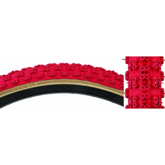 Sunlite Comp III BMX Tire 20x1.75 Red/Tan Wire (47-406 ISO)