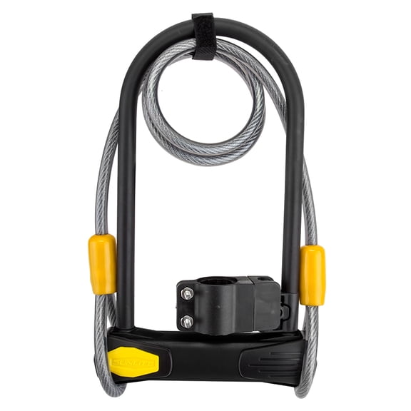Sunlite Defender U Std + Cable Lock Dfndr D3 U Std 4.5x9/10mmx4f Cbl Bk W/brkt