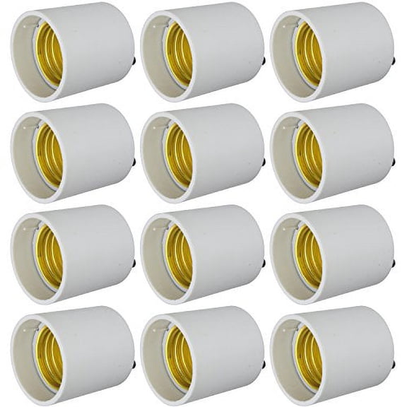 Sunlite E139/12PK GU24 To Medium (E26) Base Socket Adapter