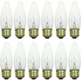 Sunlite Incandescent 25 Watt Torpedo Tip Chandelier 194 Lumens Clear