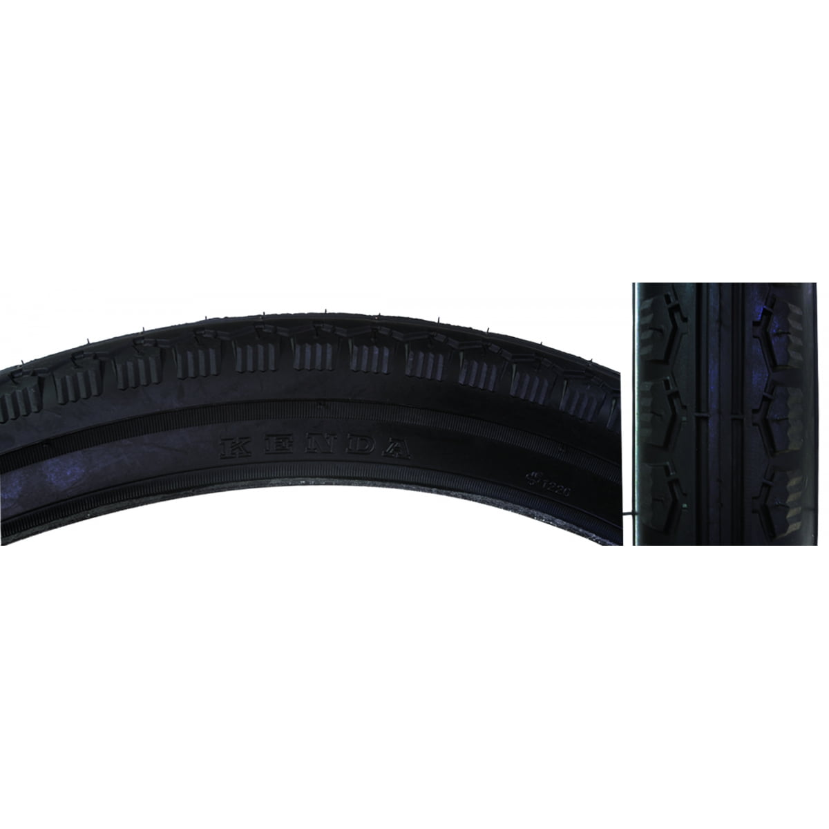 Sunlite K130 Street Cruiser Tire 26x2.125 Black Steel 40psi Hybrid City MTB 26"