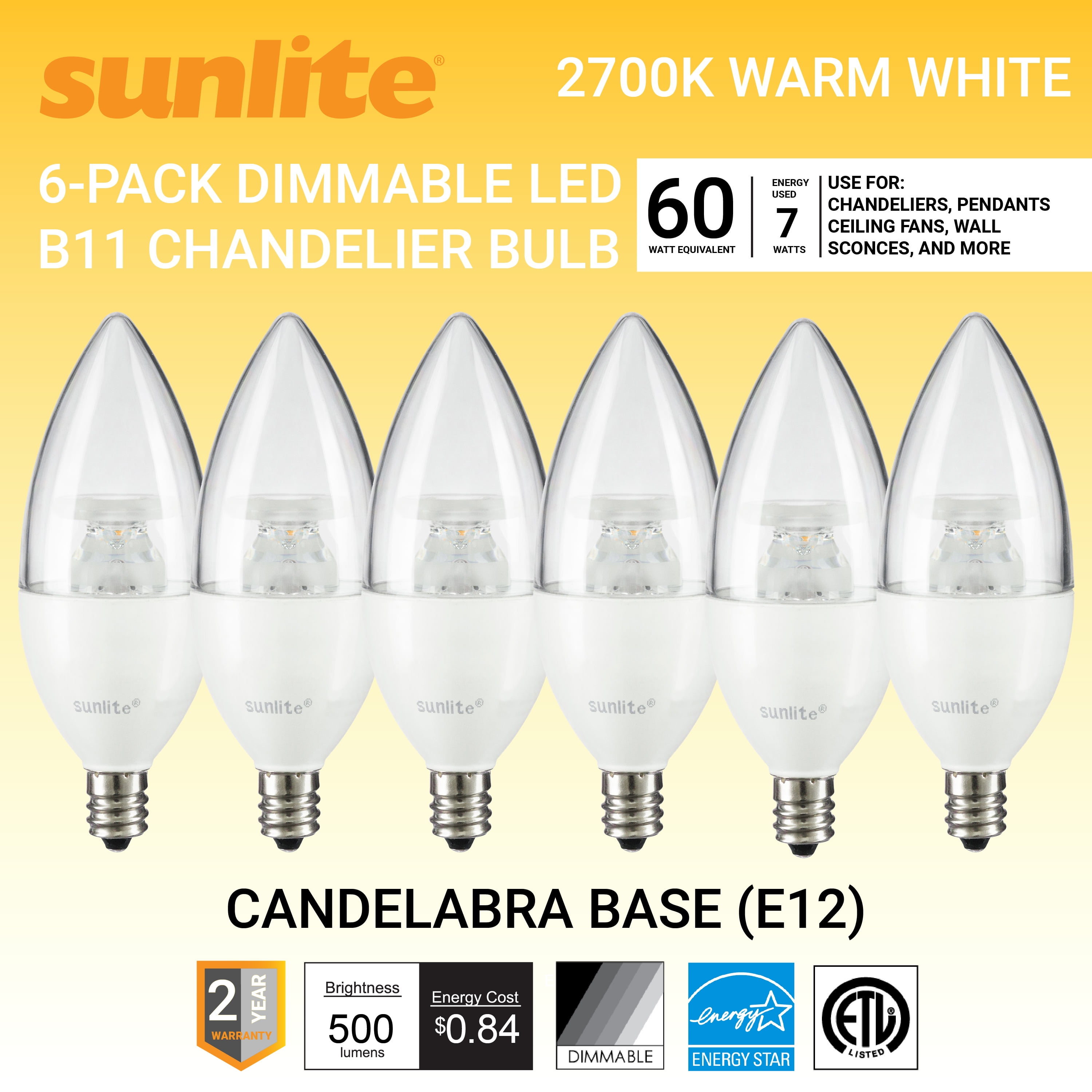 Sunlite AP15/65K Purion CFL T3 Spiral Light Bulb, 15 Watts