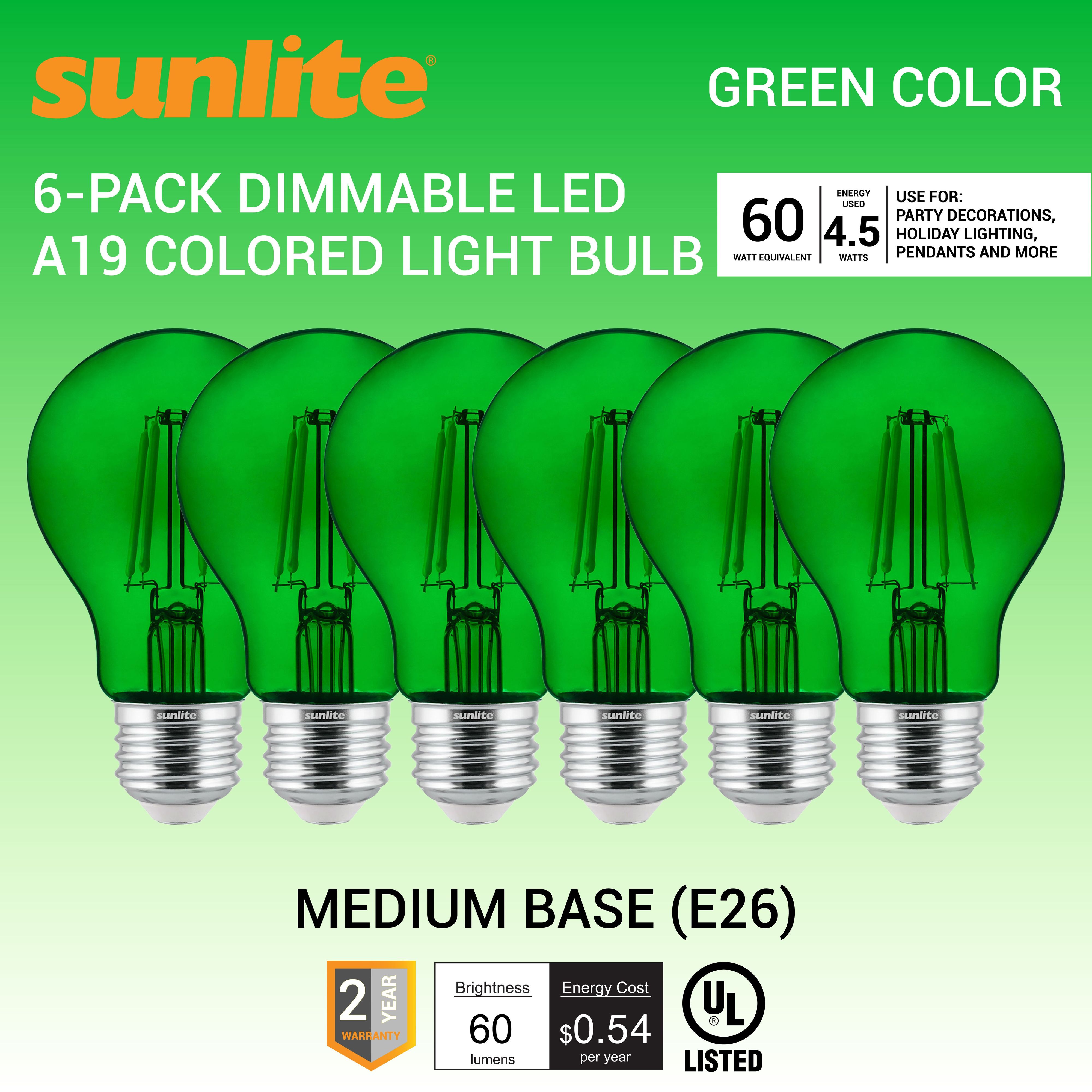 Great Value LED Light Bulb, 9W (60W Equivalent) 18Y, A19 General Purpose Lamp E26 Medium Base